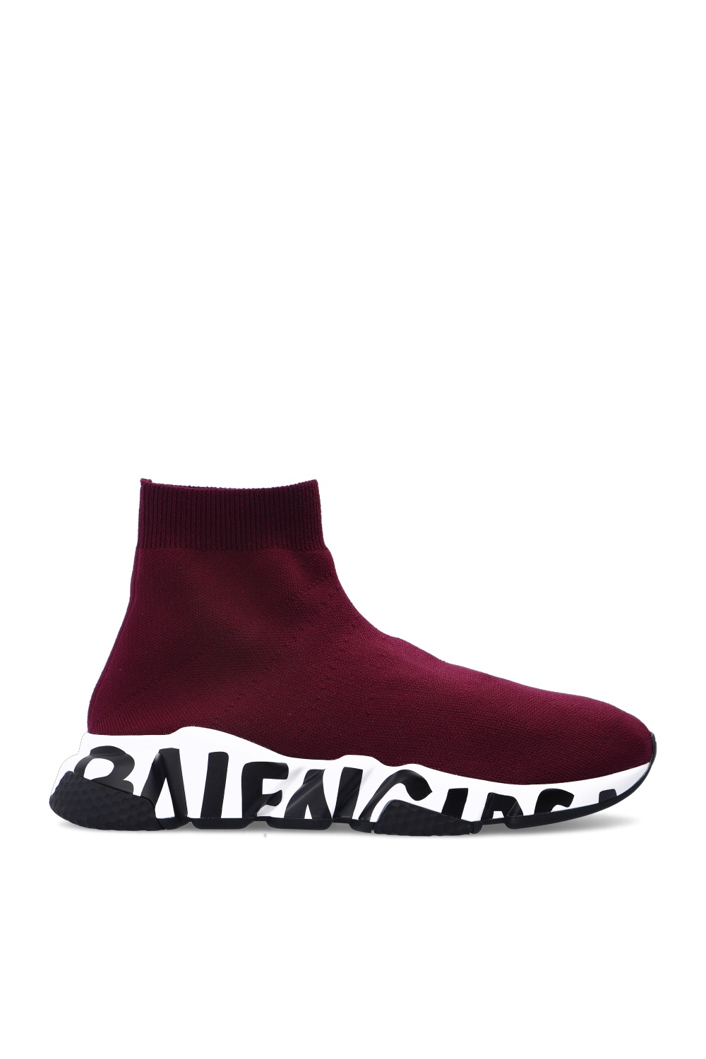 Burgundy balenciaga sock sneakers best sale